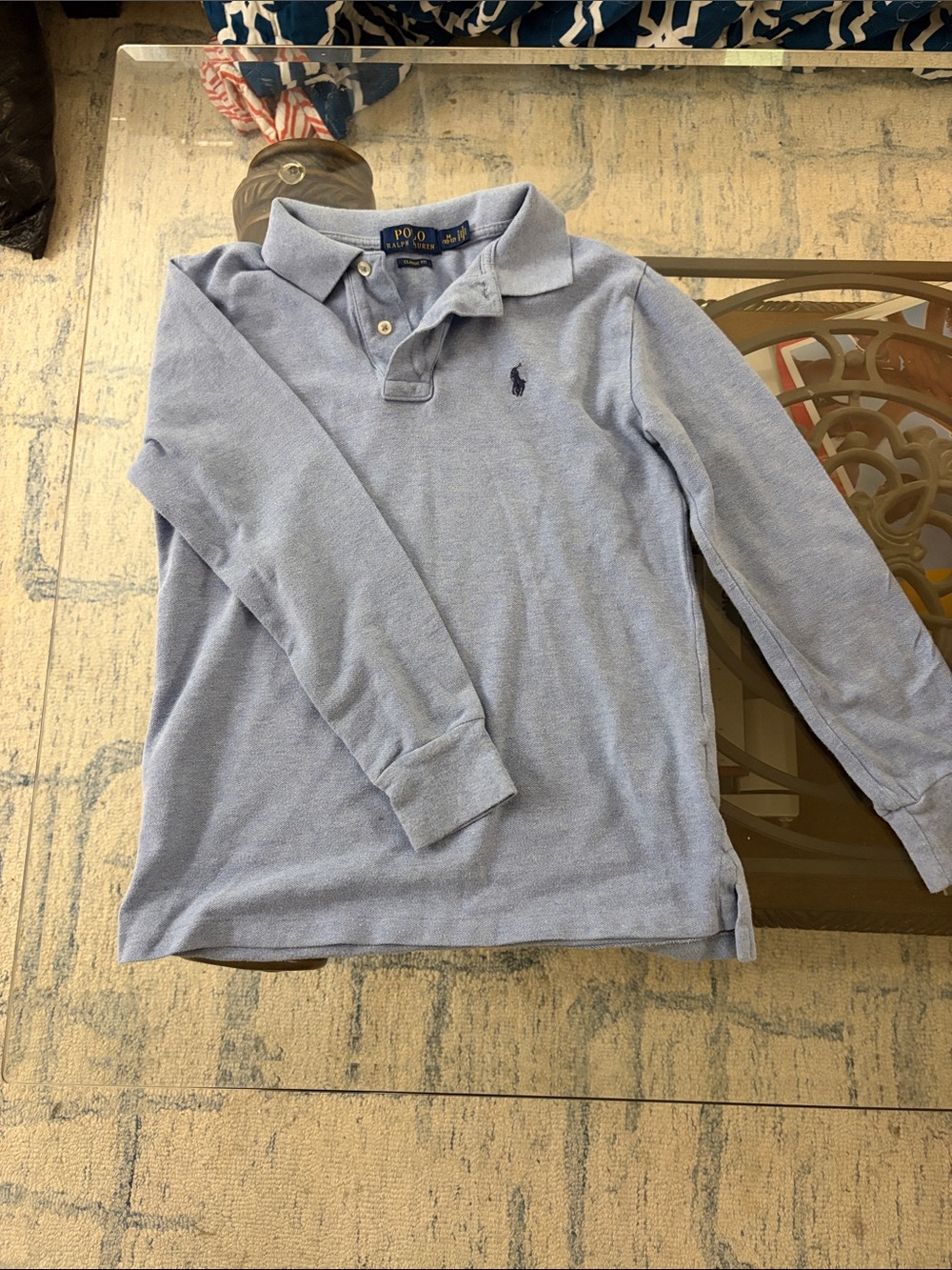 Ralph Lauren Light Blue Long-Sleeve Polo Shirt